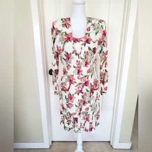 Vintage Women's 2-Piece Floral Suit